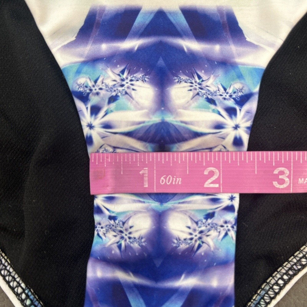 Hurley Women's Swimsuit Two Piece Bikini Black & White Bandeau Top & Bottoms Med - Picture 13 of 16